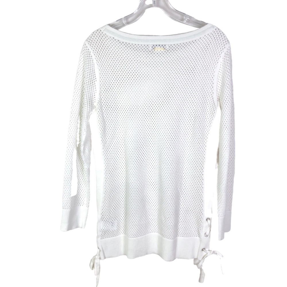 Nautica Summer Netted White Sweater - Picture 3 of 8